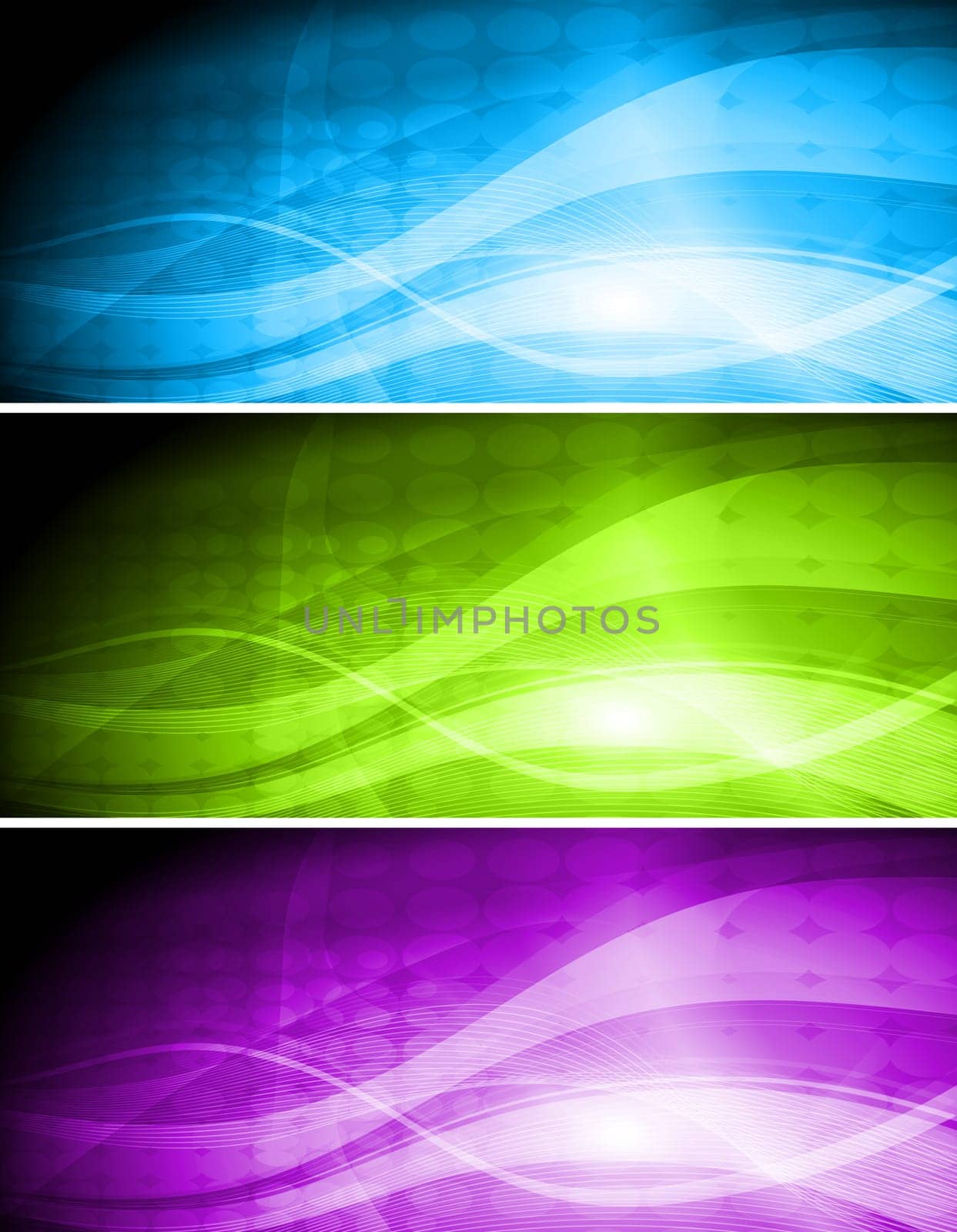 Wavy colorful banners. Vector illustration eps 10