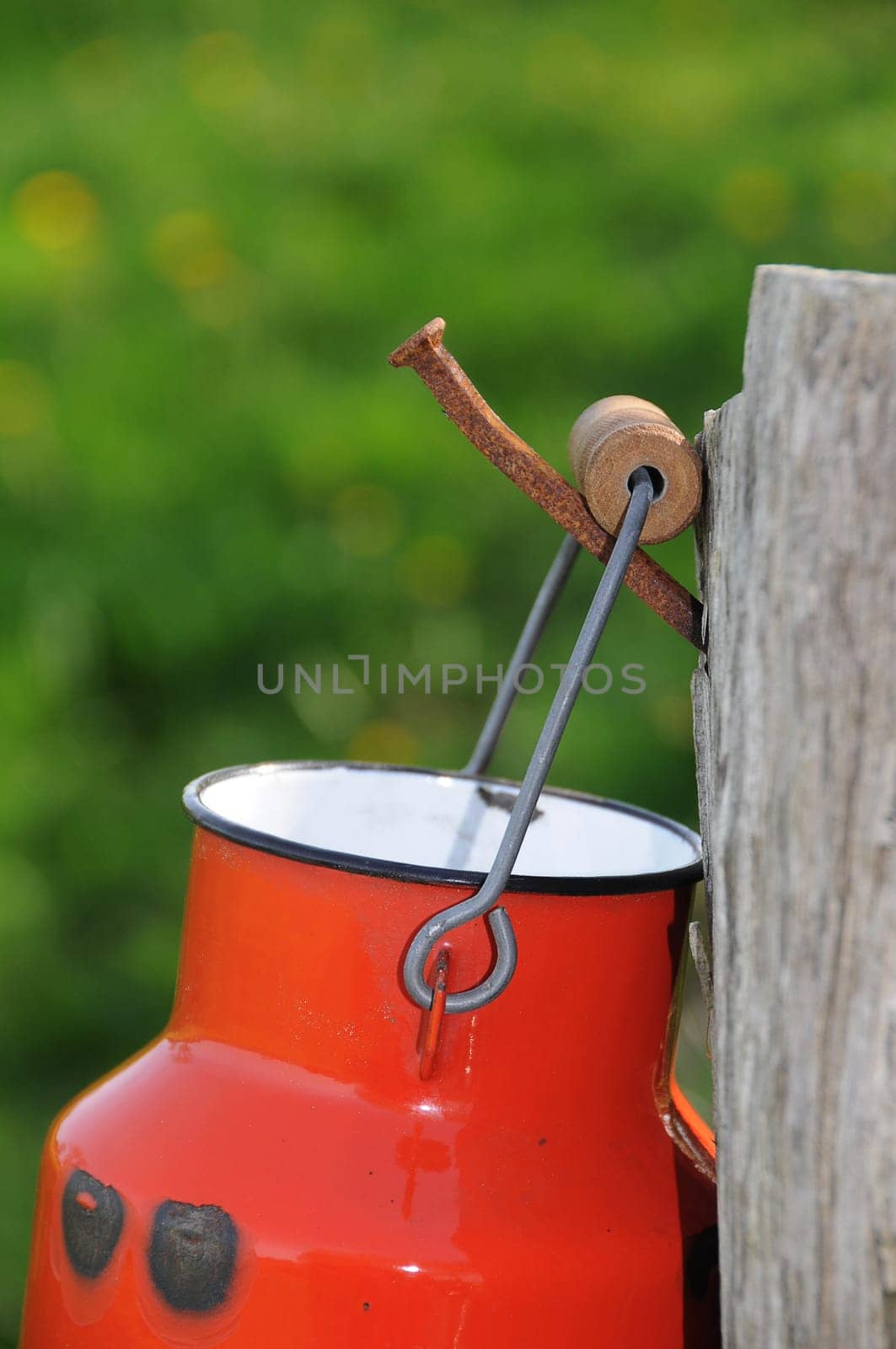 old milk jug