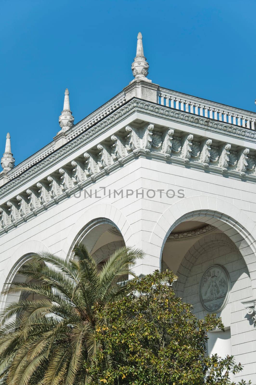 The railway station in Sochi. The architectural monument built 50 years