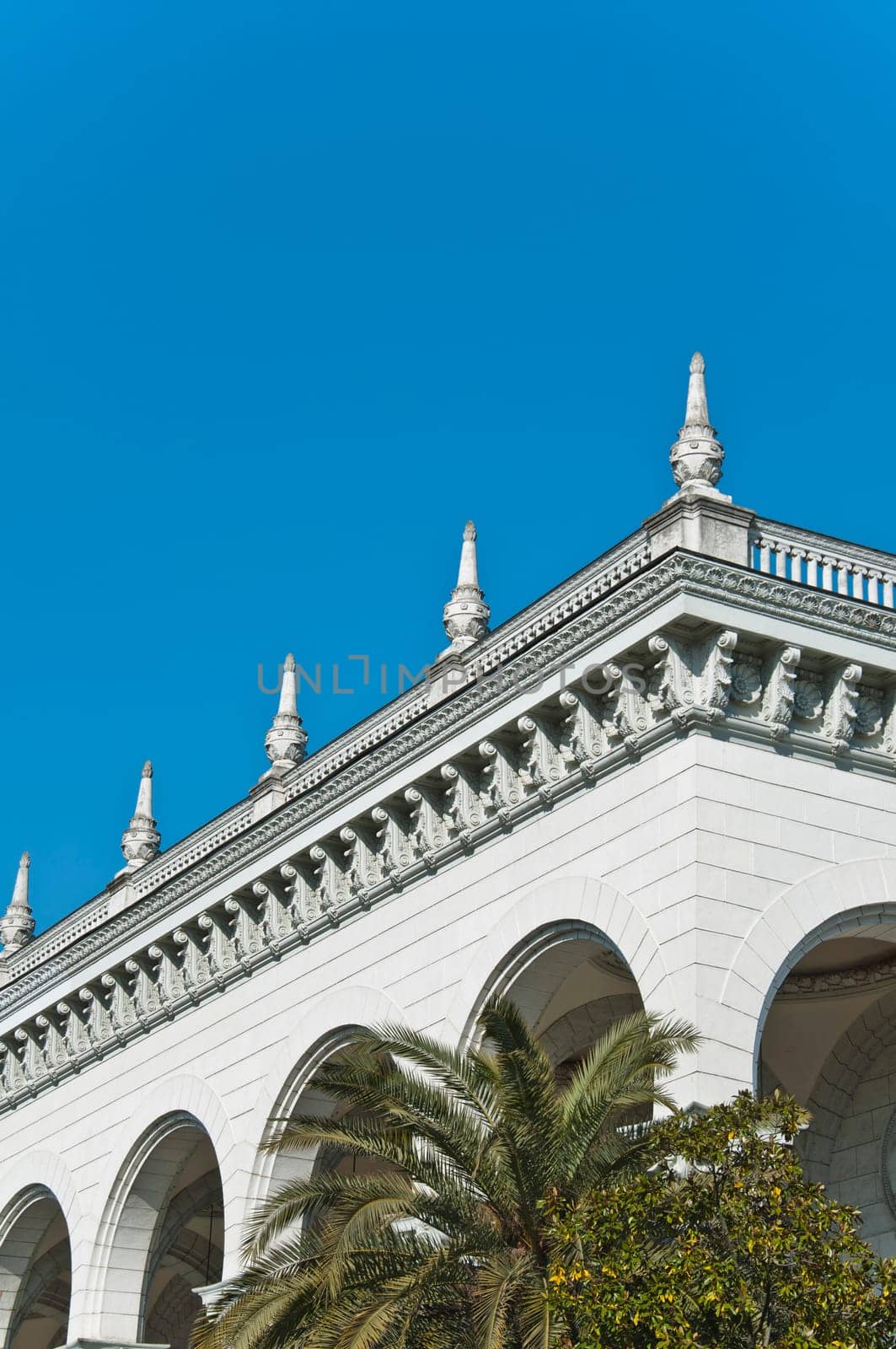 The railway station in Sochi. The architectural monument built 50 years