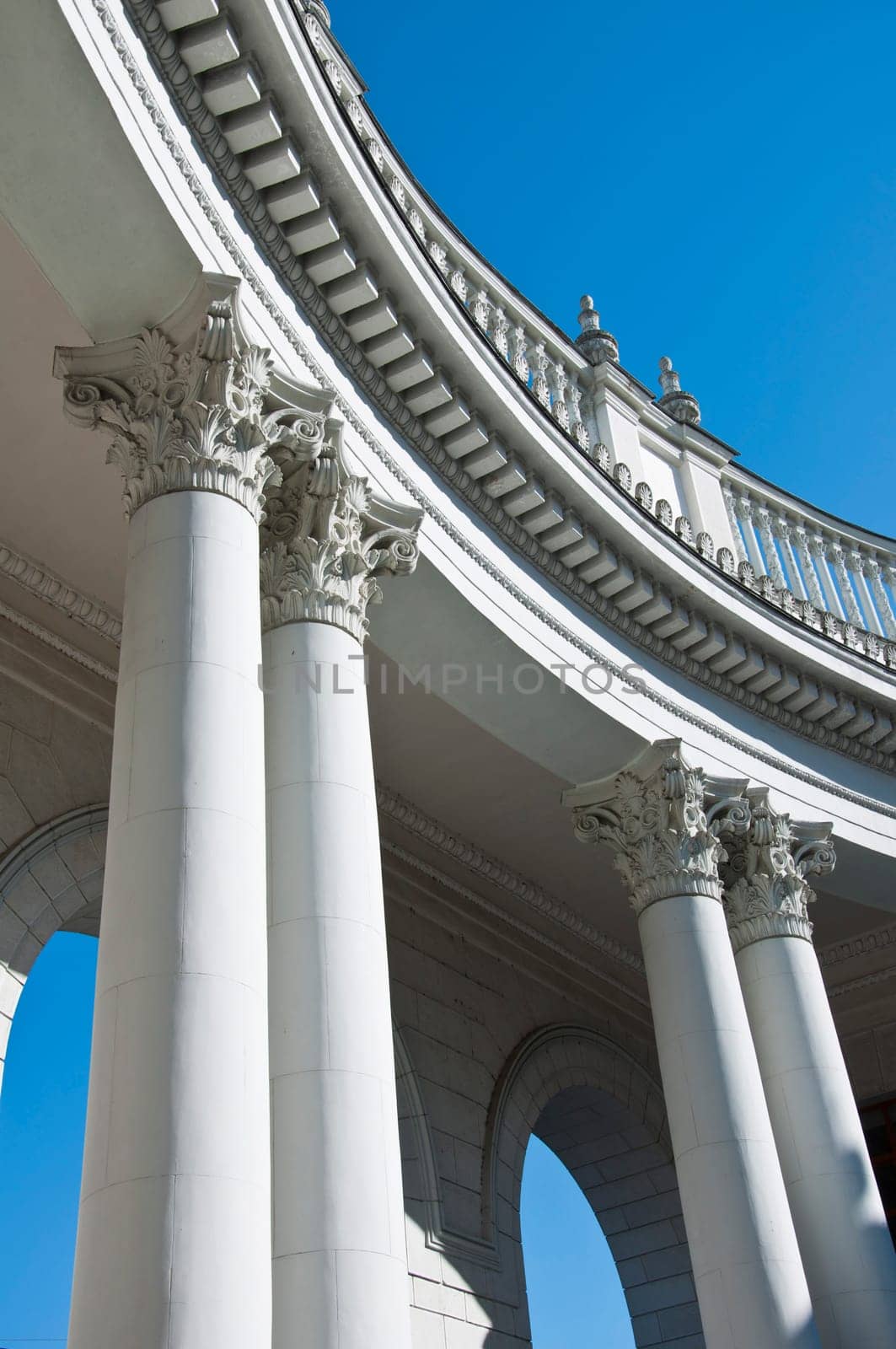 The railway station in Sochi. The architectural monument built 50 years