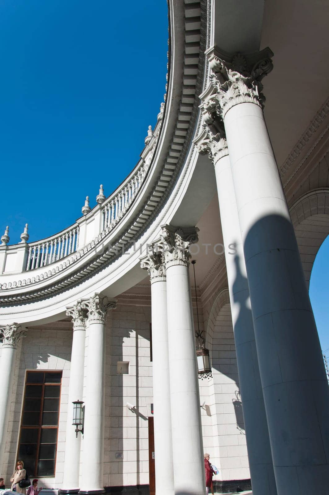 The railway station in Sochi. The architectural monument built 50 years