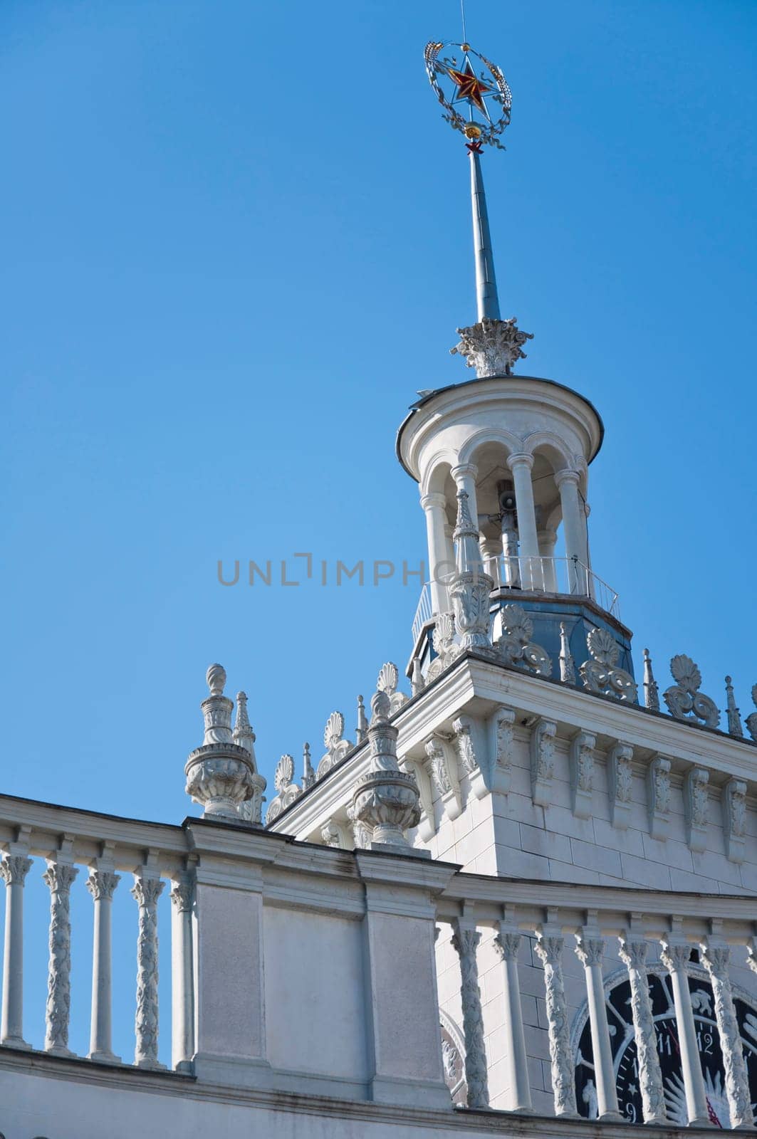 The railway station in Sochi. The architectural monument built 50 years