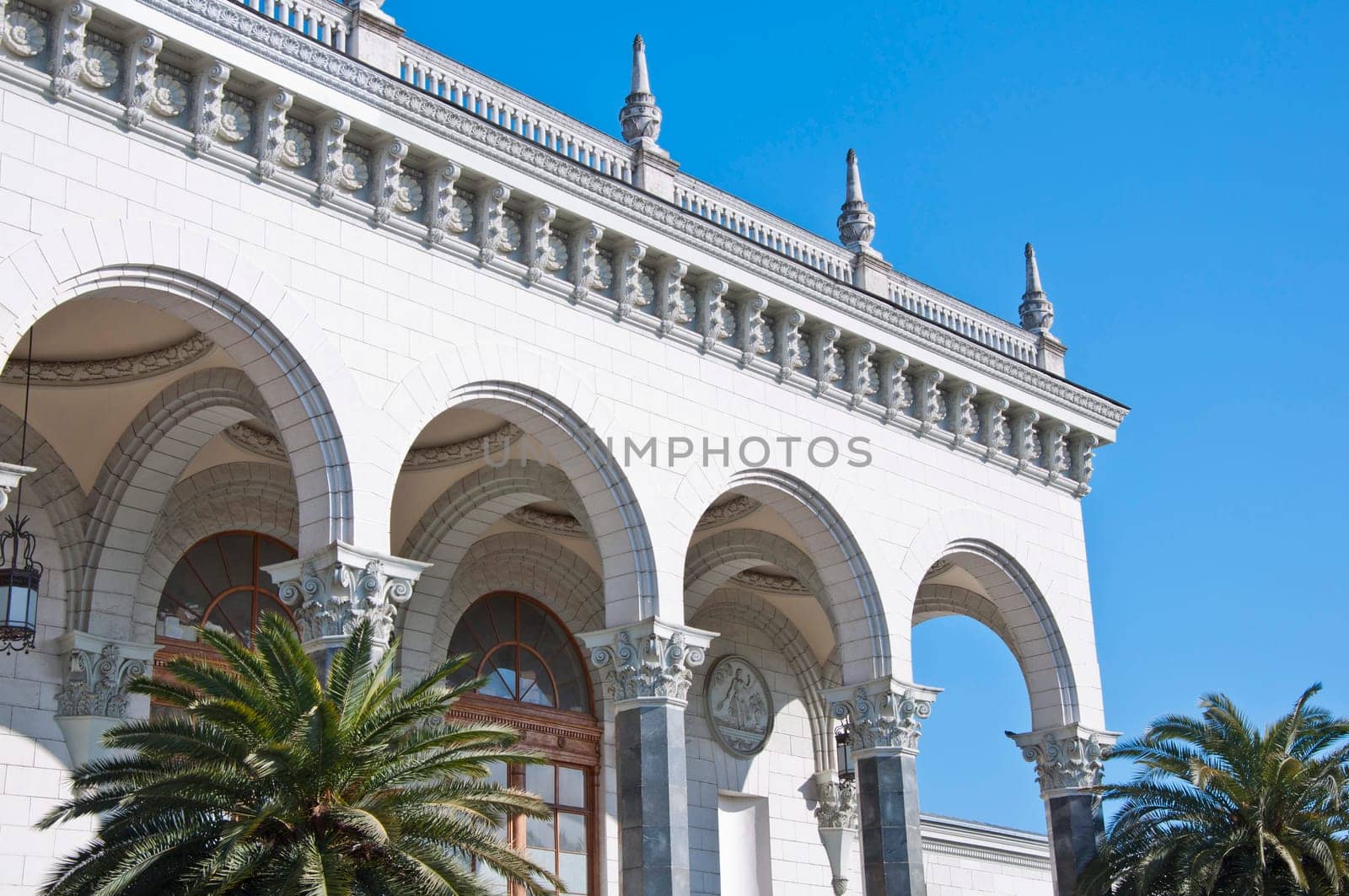 The railway station in Sochi. The architectural monument built 50 years