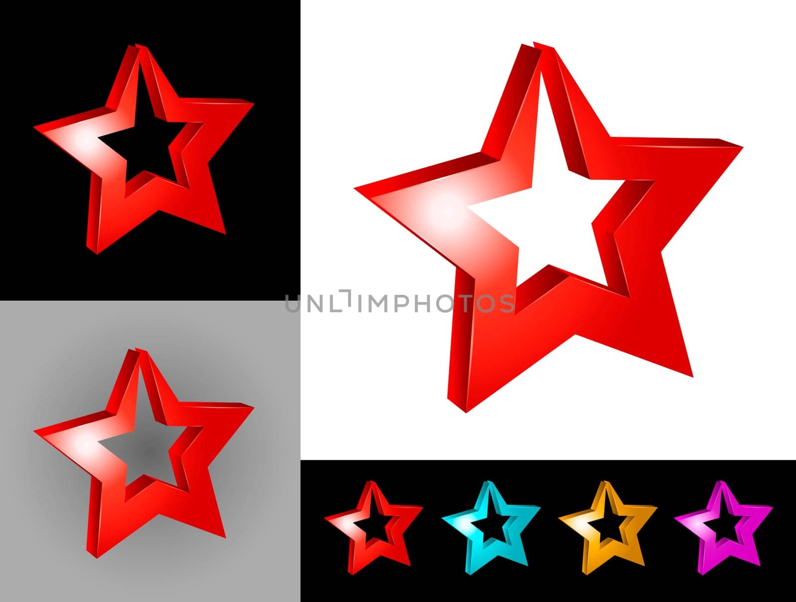 Abstract graphic design of 3d icon or symbol