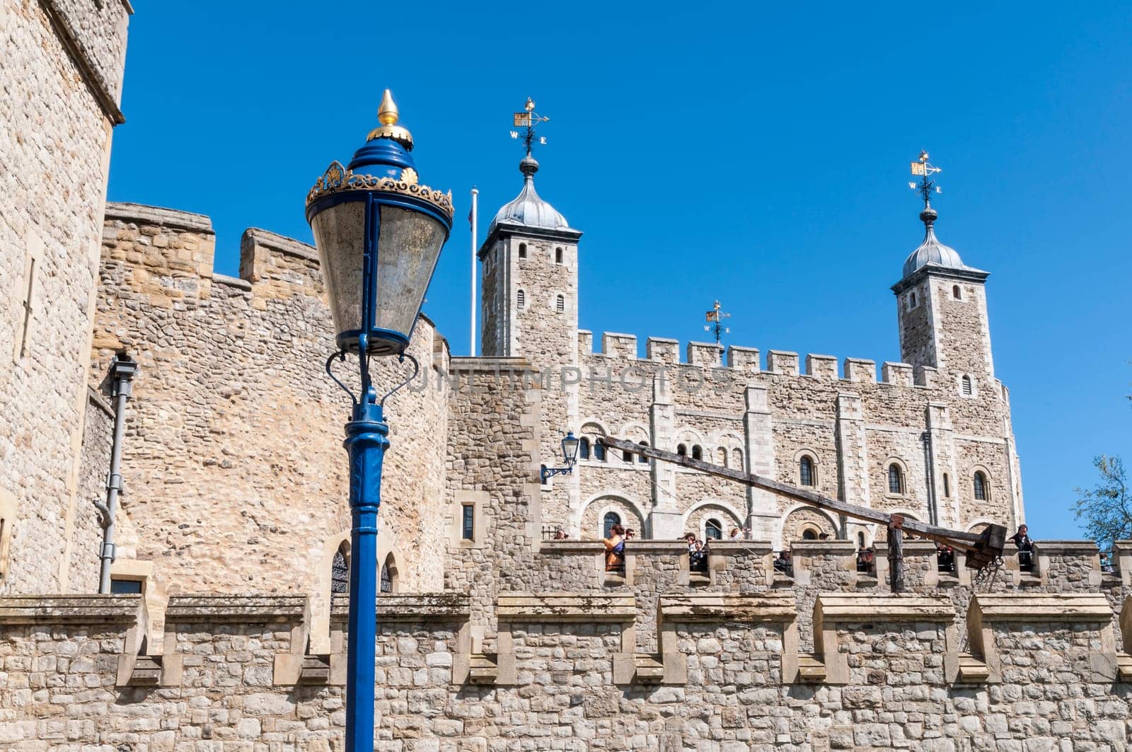 Details of the Tower of London, UK, a fortress dating back to the 1070s.