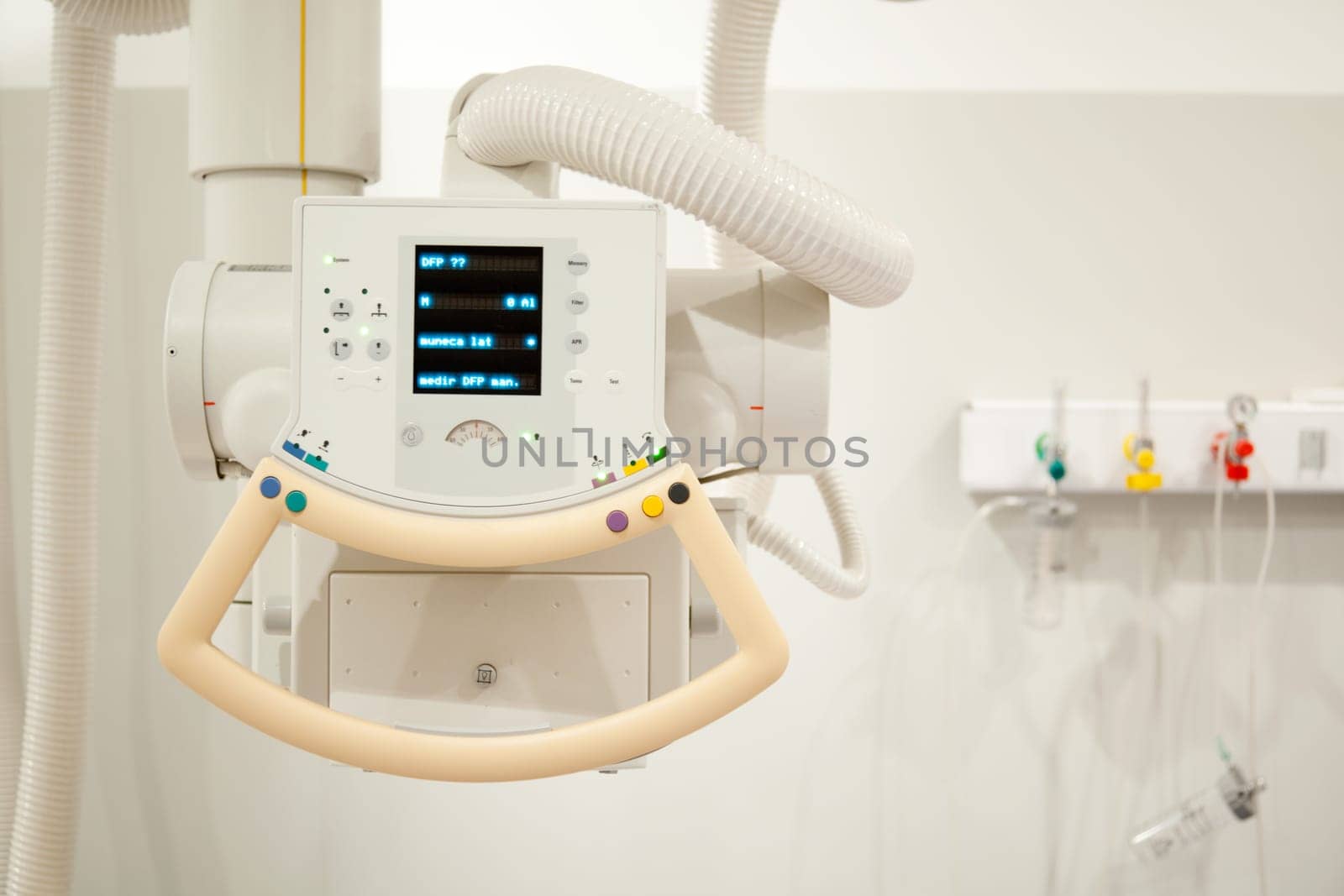 Detail of an x-ray machine in a hospital