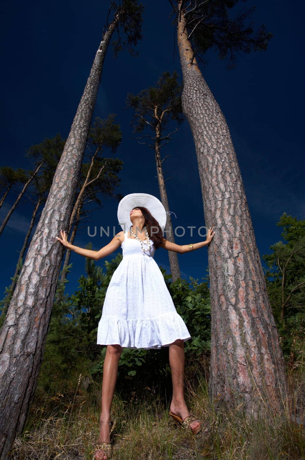 20-25 years old beautiful woman wearing hat, at outdoor