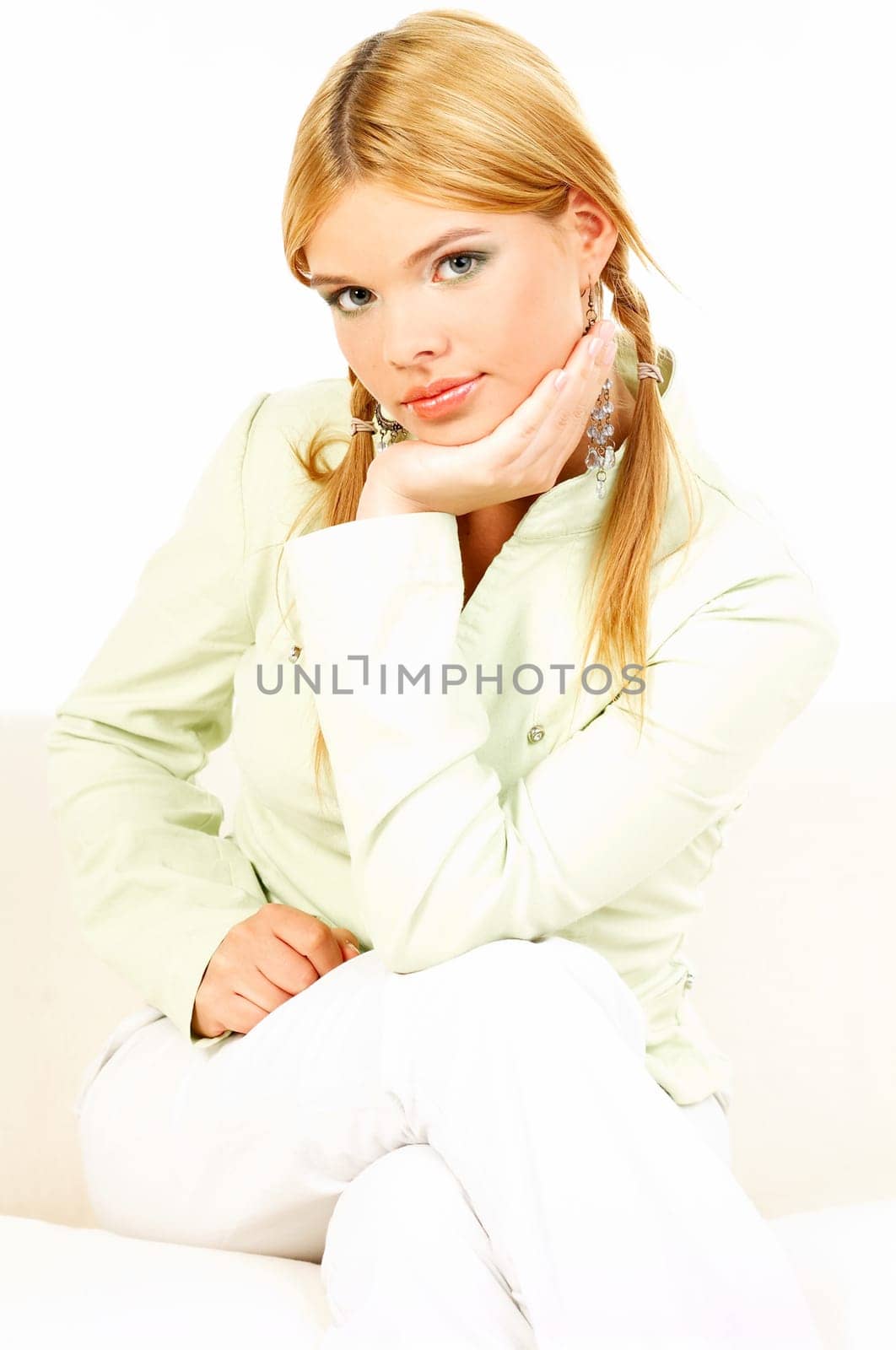 Portrait of attractive beautiful young woman
