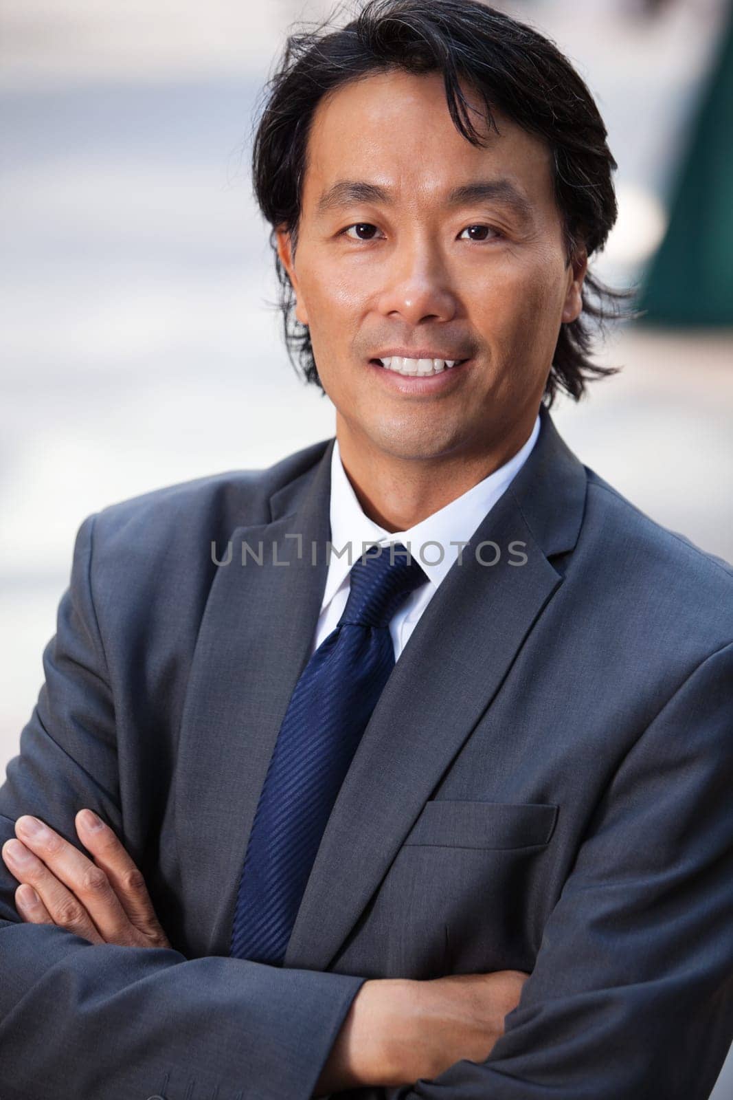 Portrait of an attractive businessman smiling