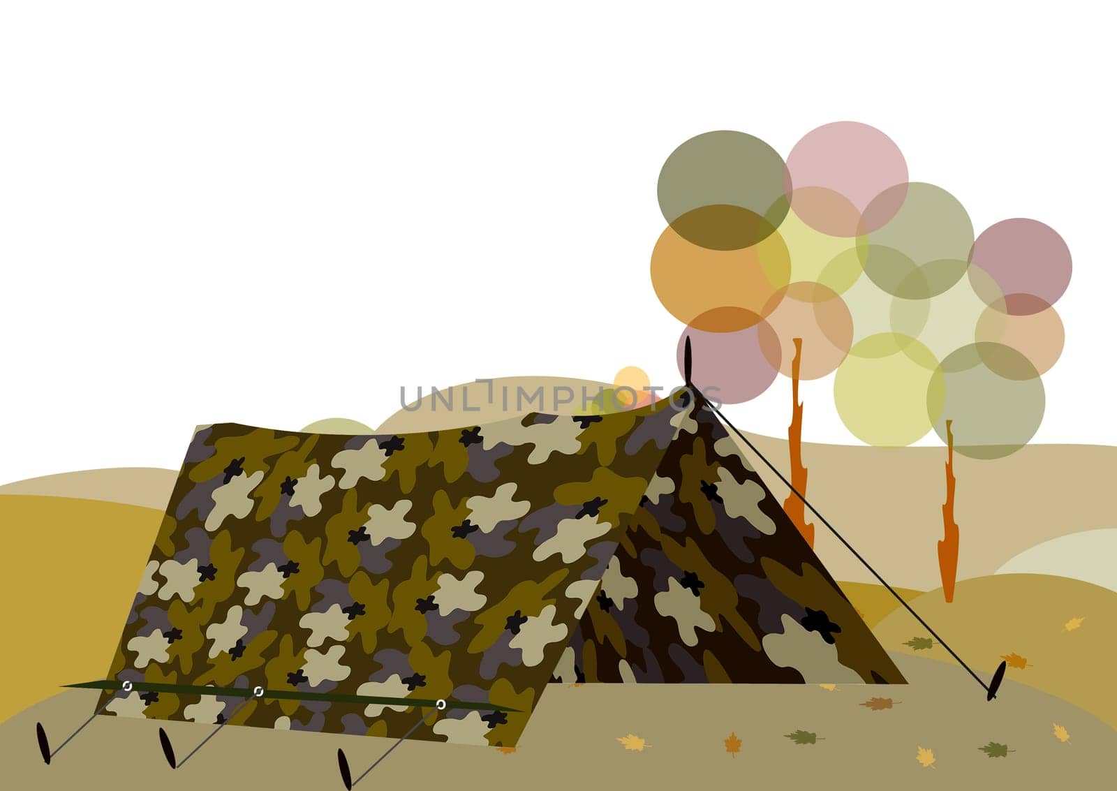 camping in the bush