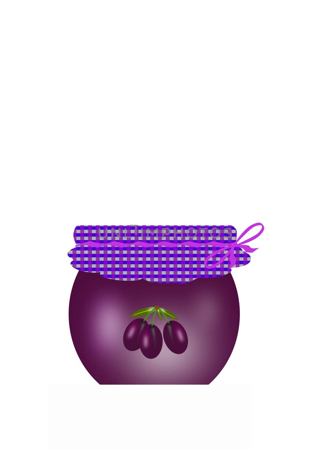 jar of jam plums