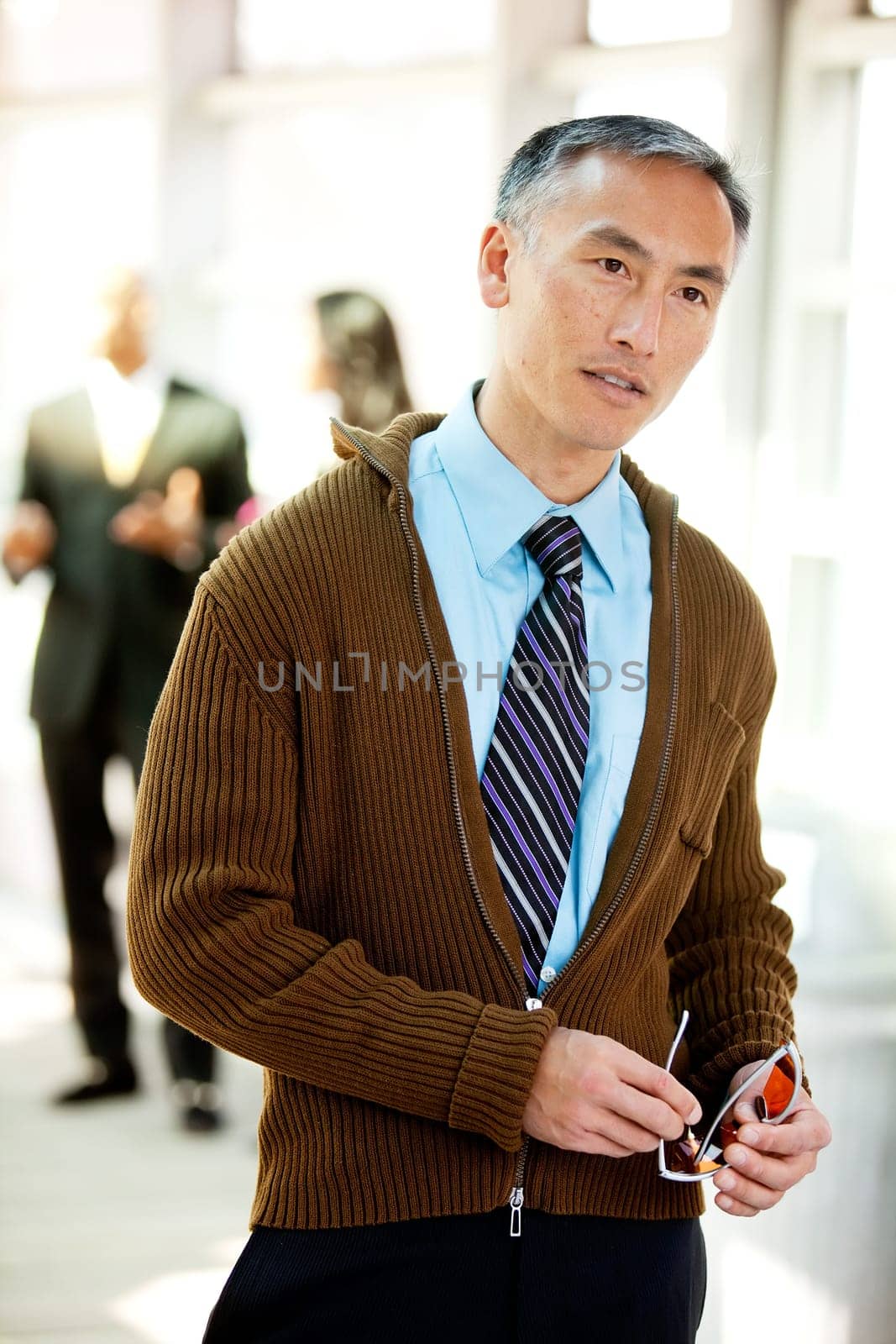 An candid image of a business man