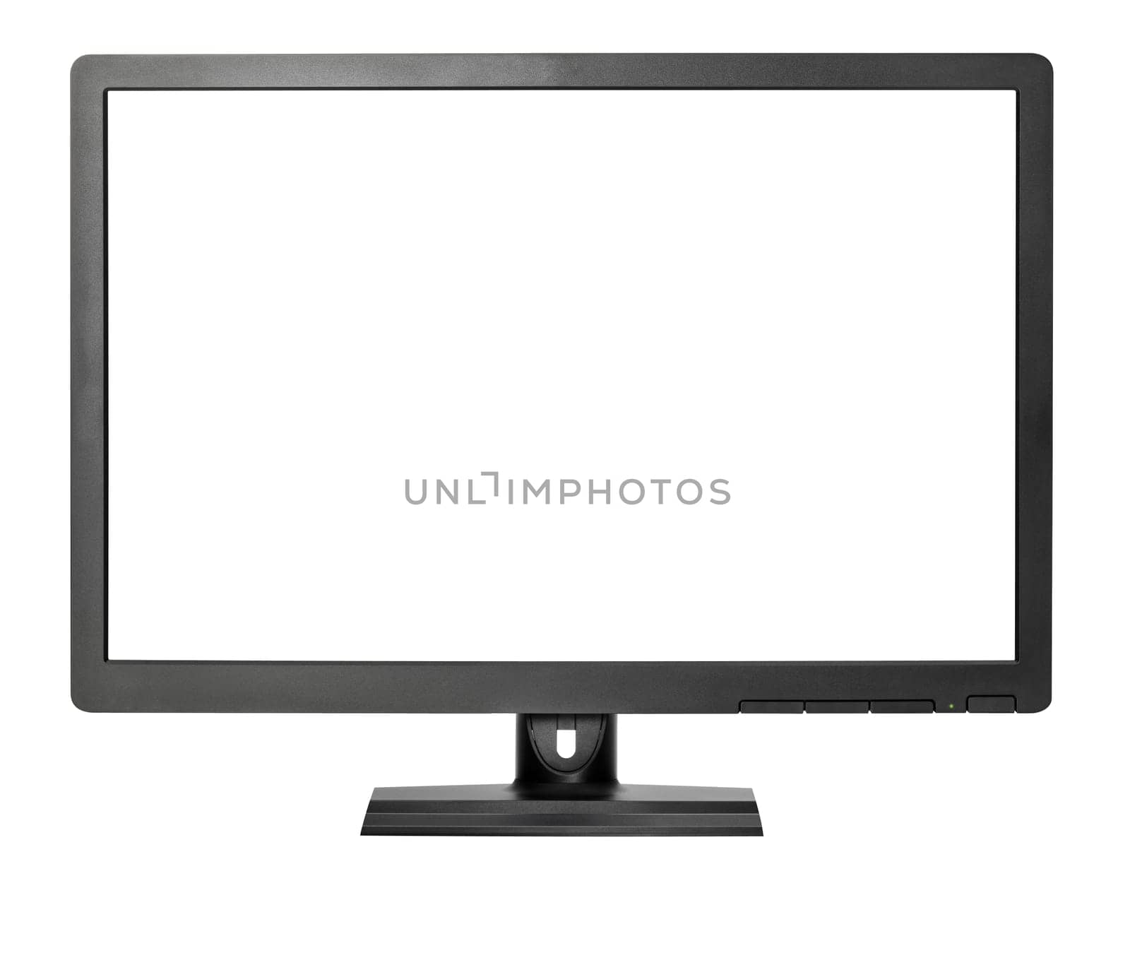 computer monitr creen isolatd on wite backgroud