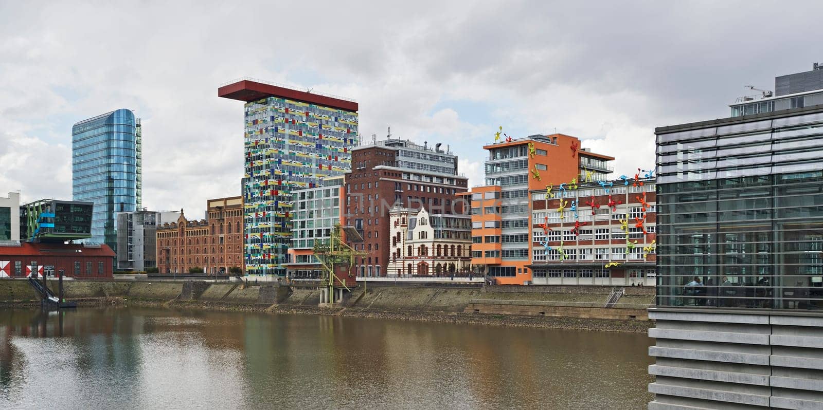 The customs port of Düsseldorf in Germany