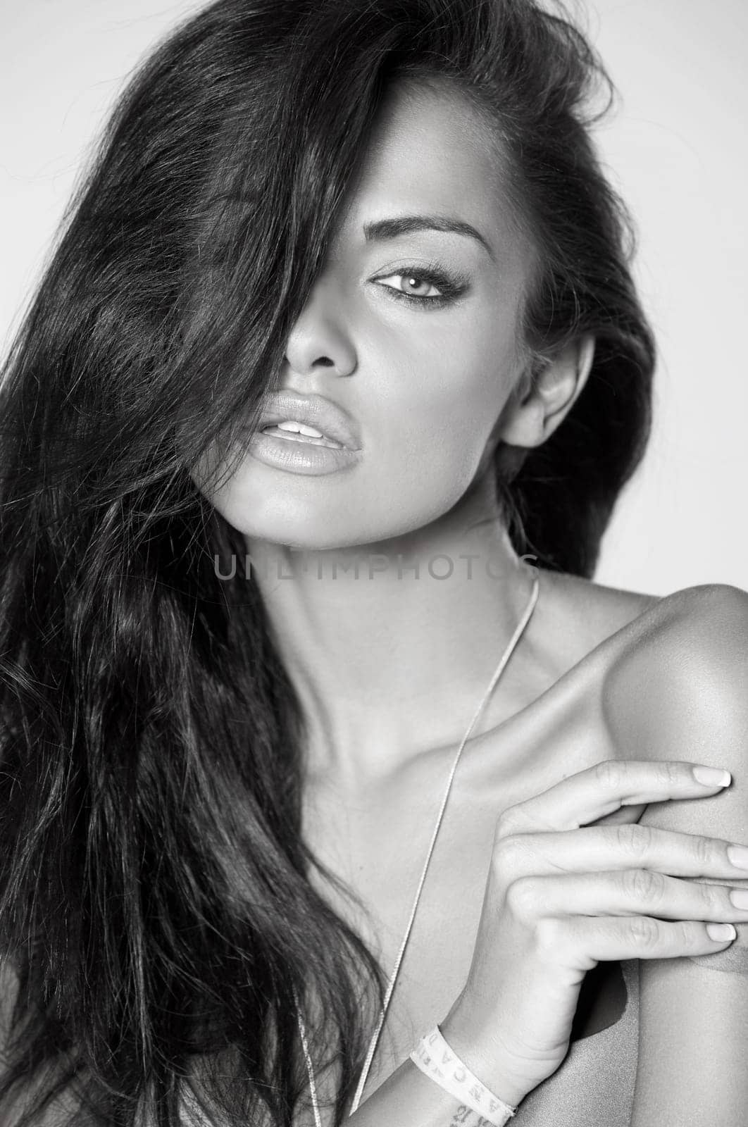 Portrait of beautiful and sexy fashion woman