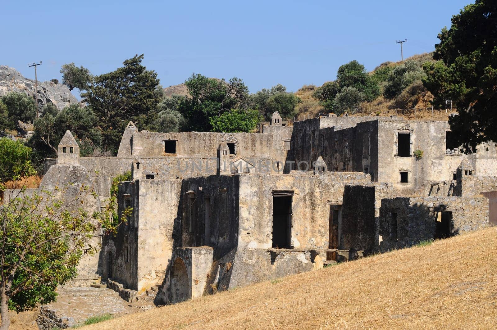 The ancient monastery of Moni Preveli in Crete