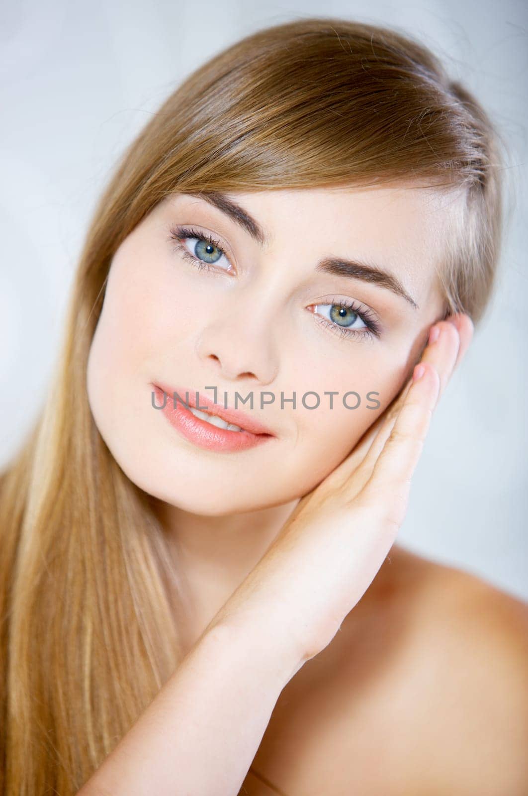 Portrait of cute and happy teenage girl