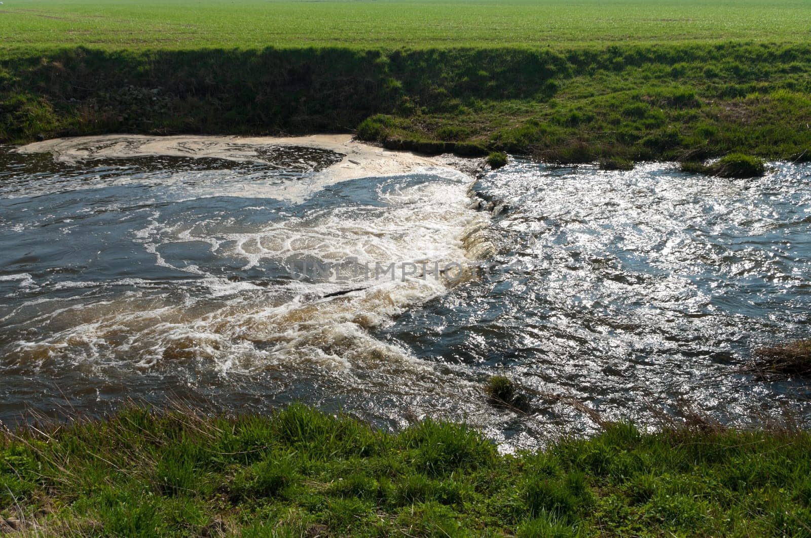 rapids in a small river
