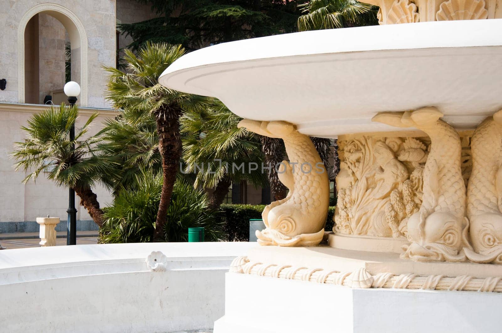 The building of the marine station in Sochi. The architectural monument built 50 years