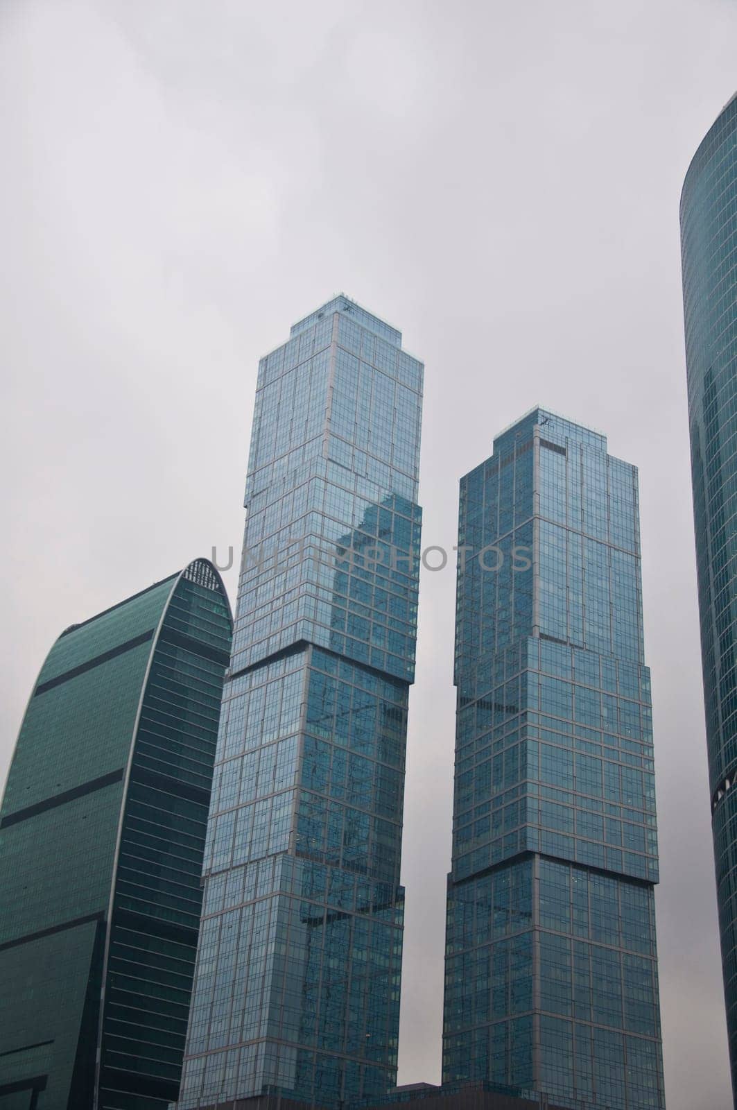 Modern Moscow International Business Center in the capital of Russia