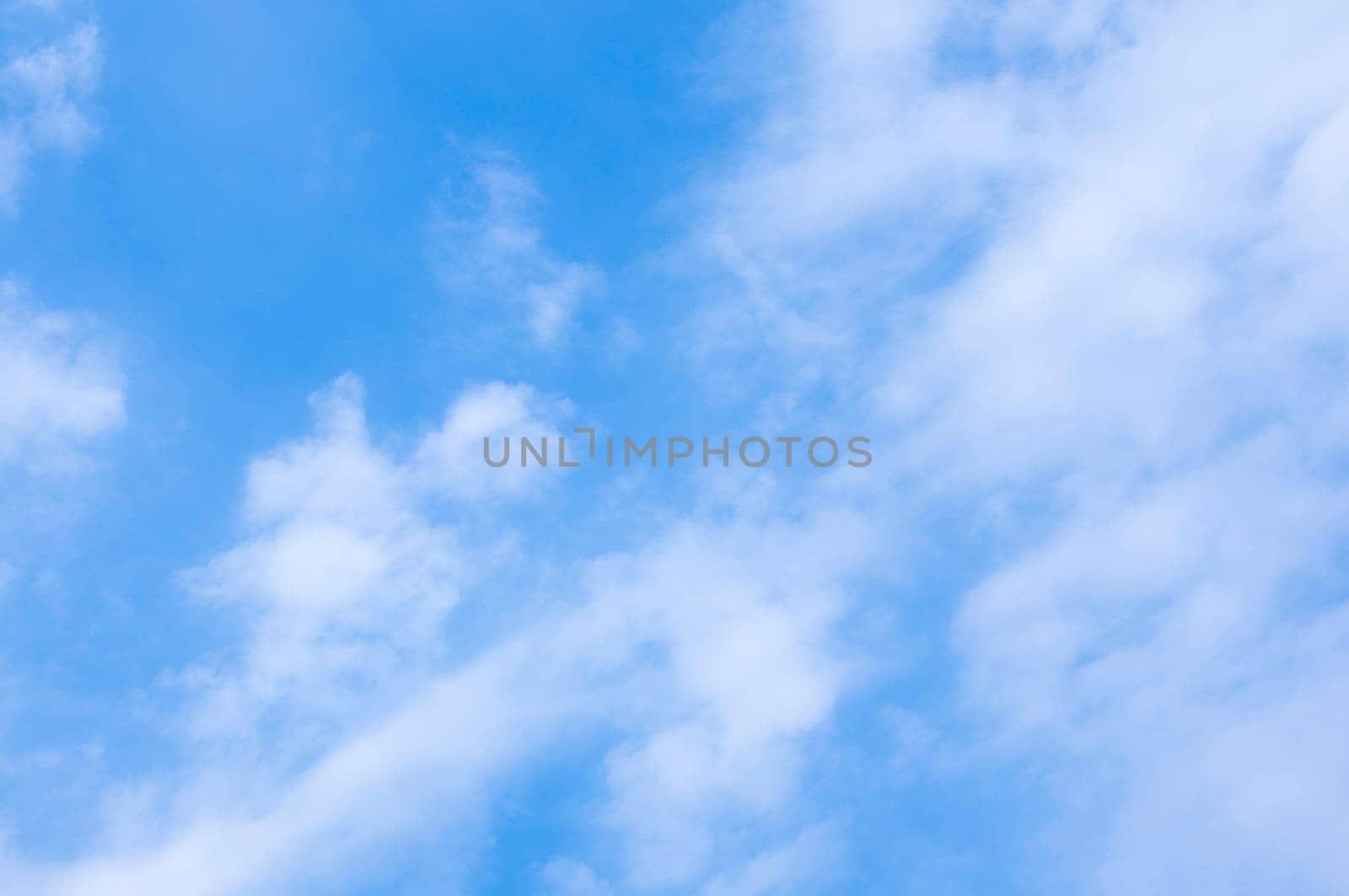 A beautiful spring sky with white clouds
