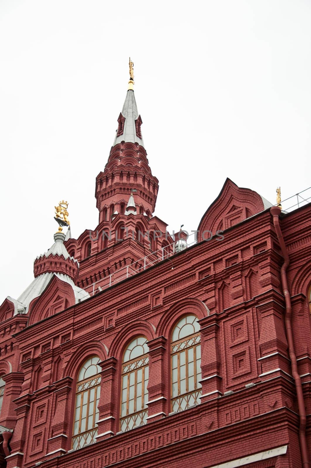 The architectural monument built in Moscow, Russia