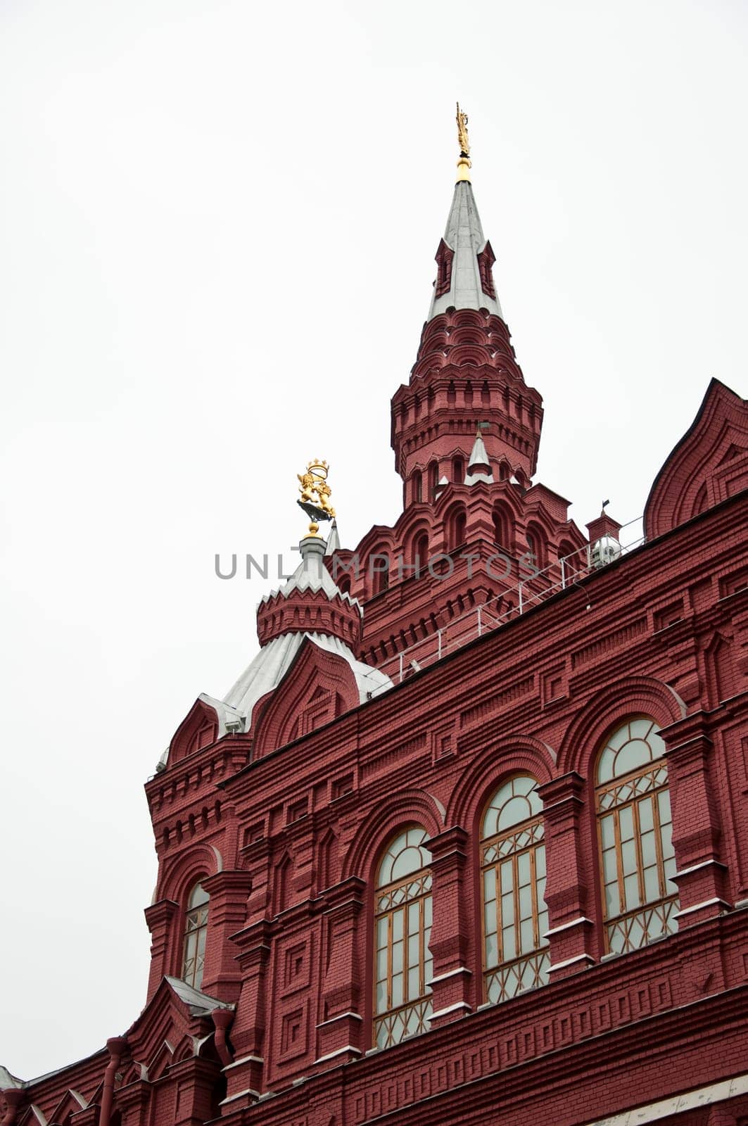 The architectural monument built in Moscow, Russia