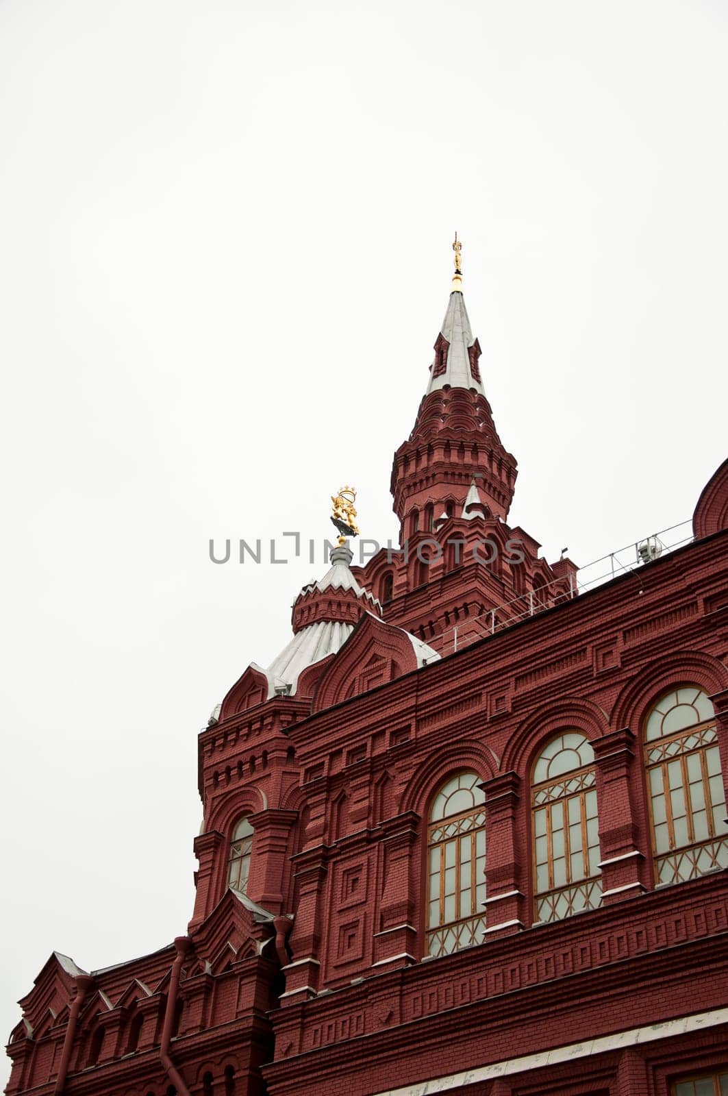 The architectural monument built in Moscow, Russia