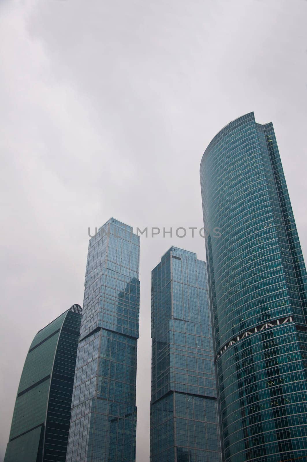 Modern Moscow International Business Center in the capital of Russia