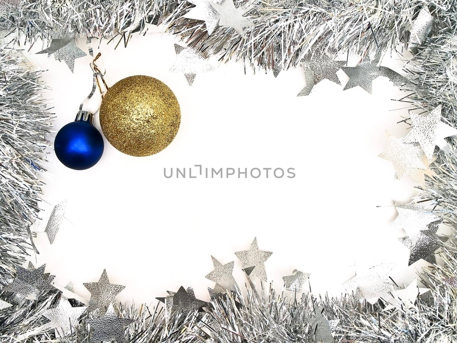 new year garland border with copyspace for your text