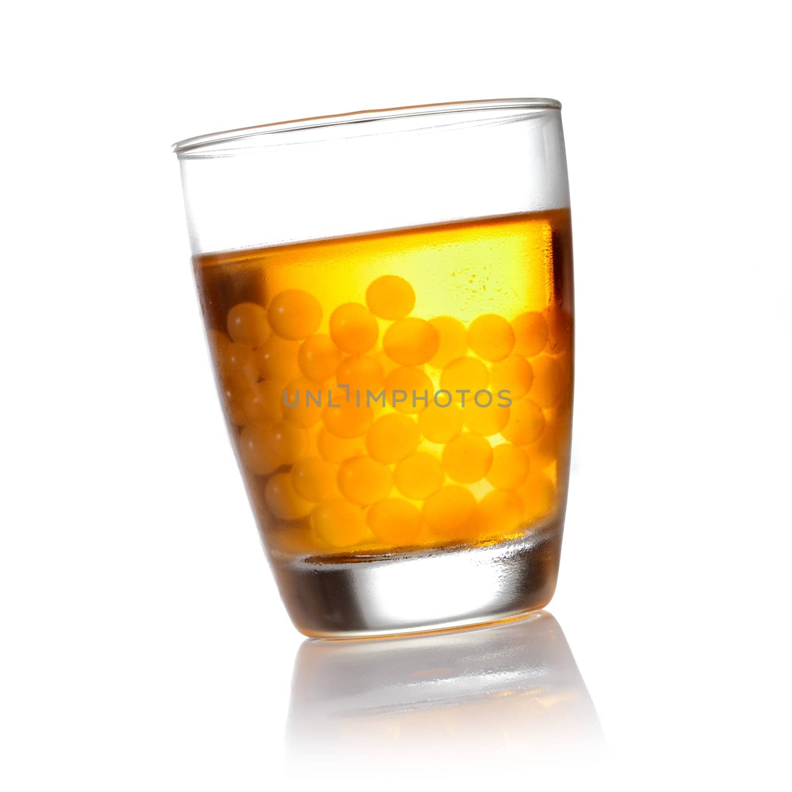 Pearl Boba Bubbles Tea isolated on white background