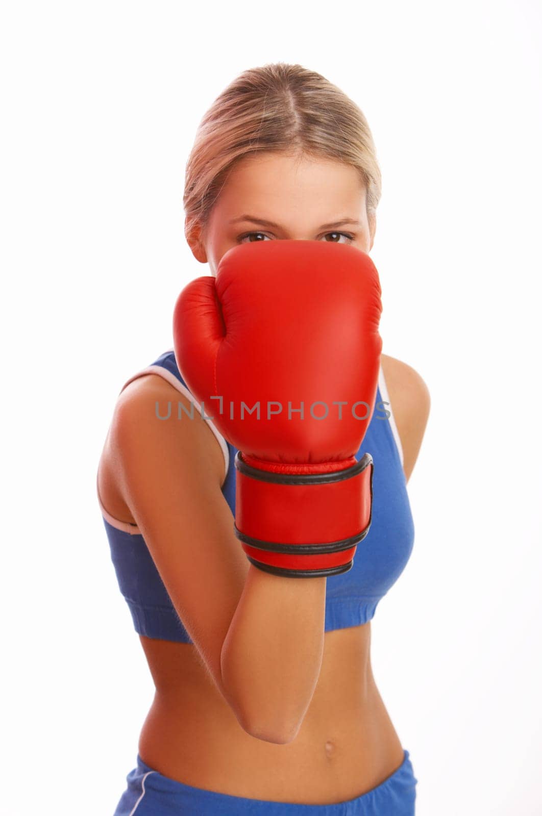Young beautiful woman during fitness time and exercising
