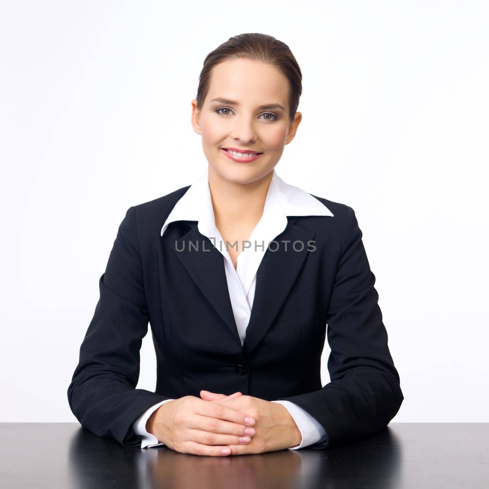 Portrait of beautiful and young business woman