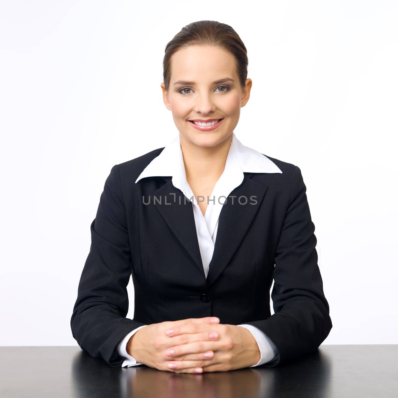 Portrait of beautiful and young business woman