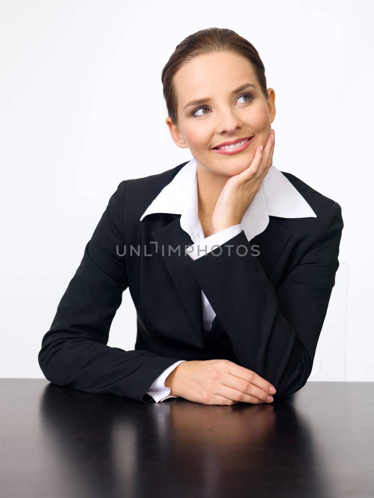 Portrait of beautiful and young business woman