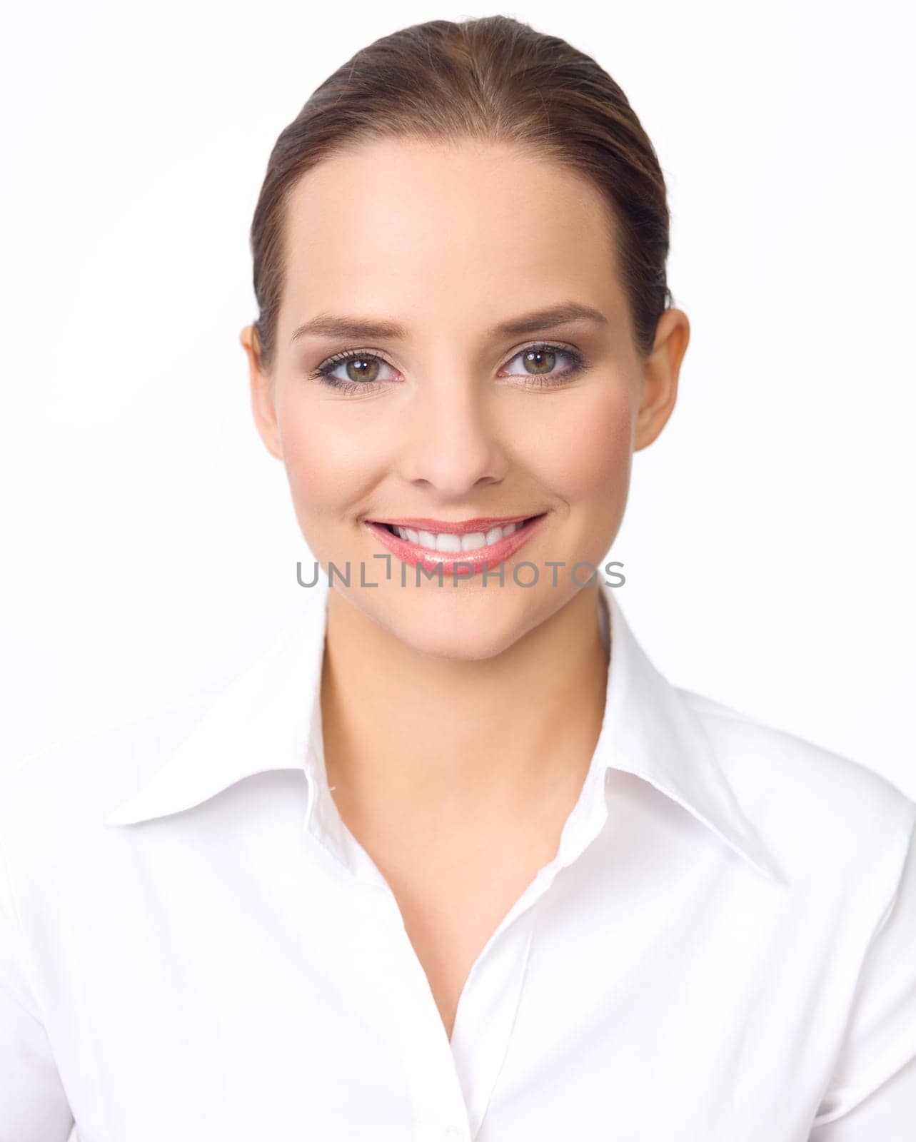 Portrait of beautiful and young business woman