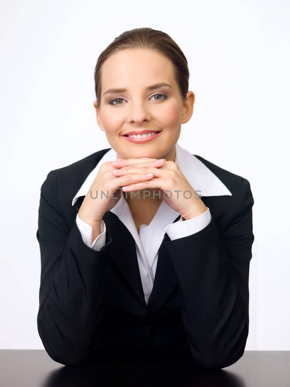 Portrait of beautiful and young business woman