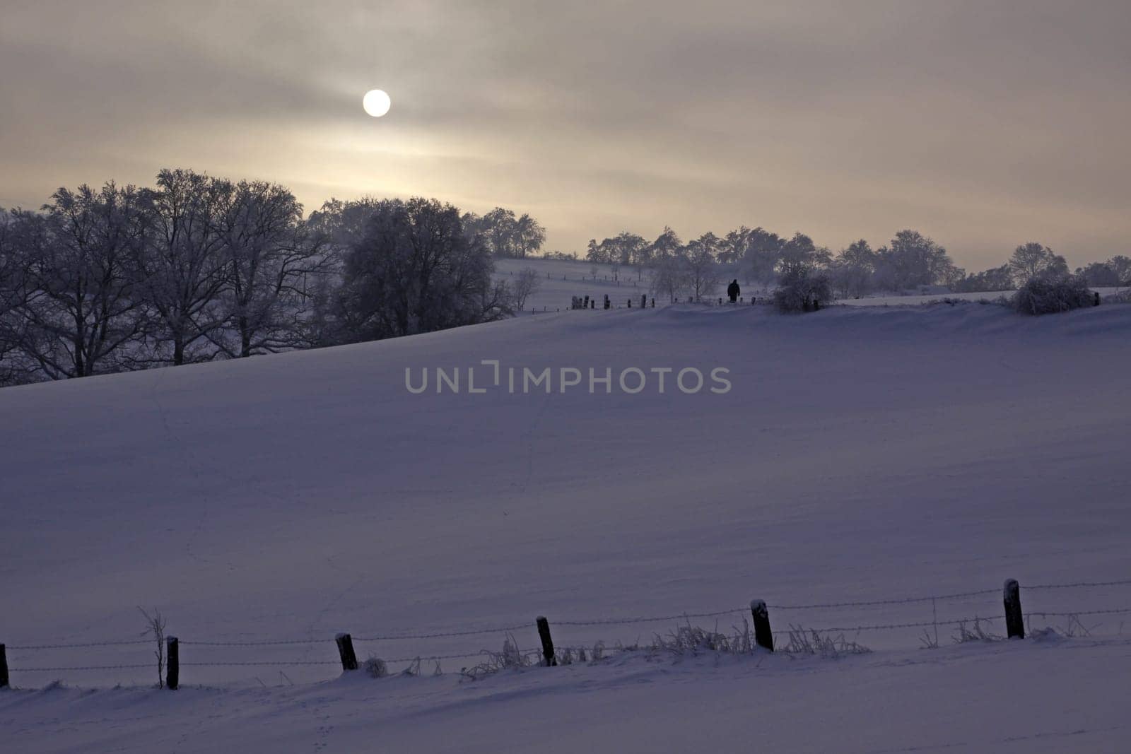 Winter landscape in Nordlippe