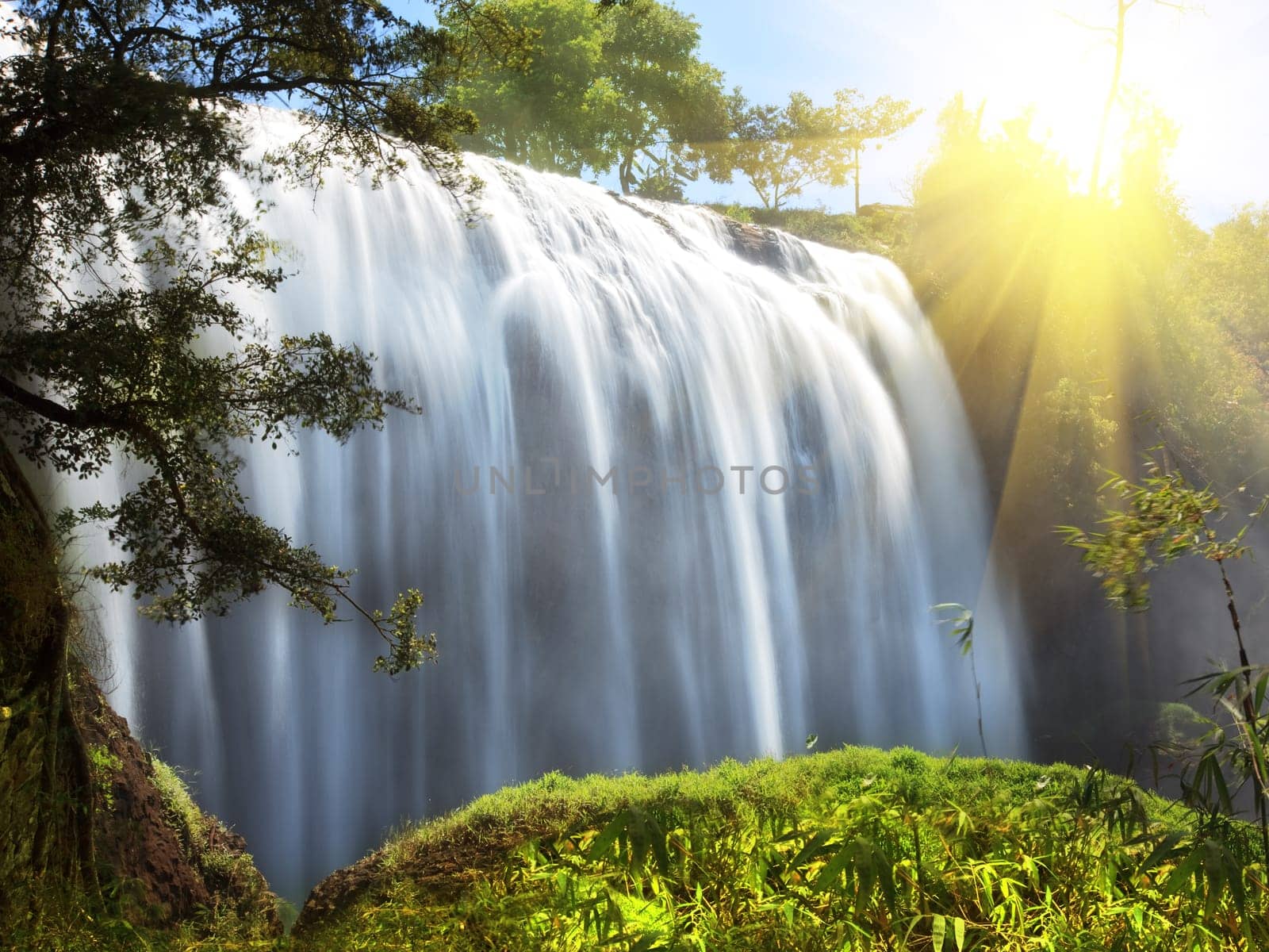 Elephant waterfall in central highland of Vietnam
