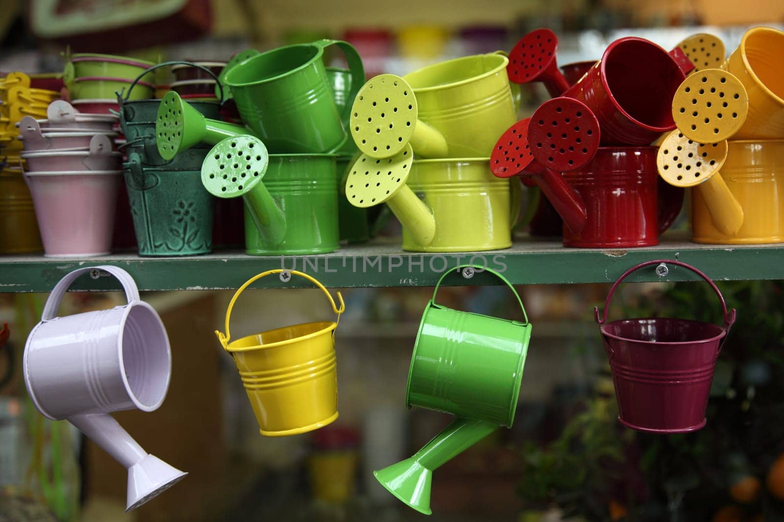 Watering cans and buckets