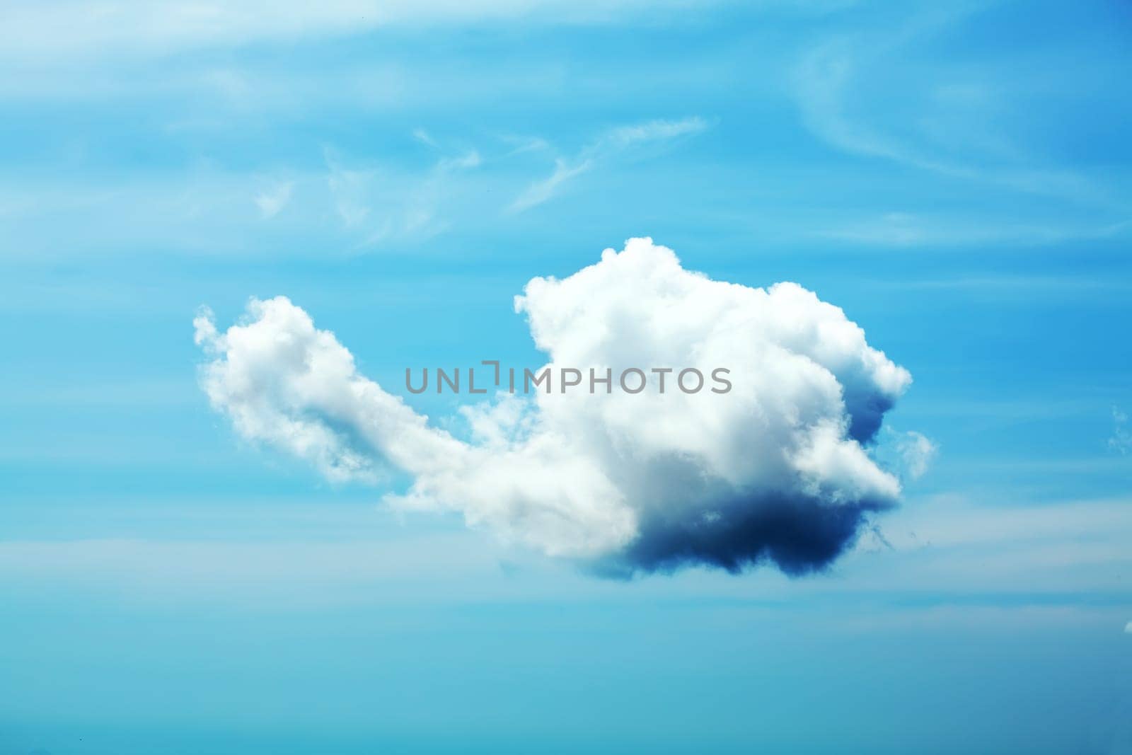 Beautiful cloud in blue sky with good shape.