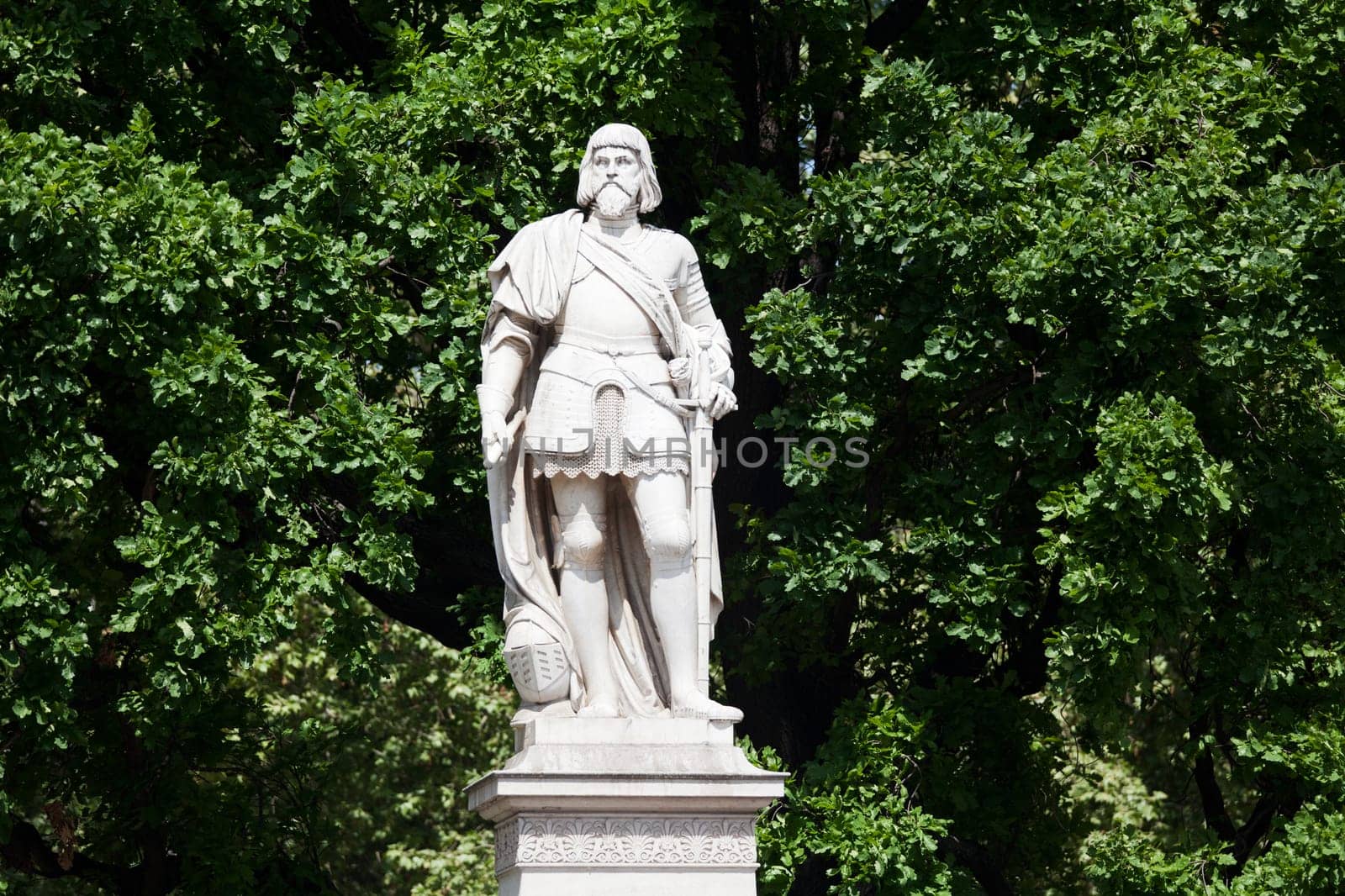 Statue of Niklas Graf Salm,sculpture on Vienna's Rathausplatz