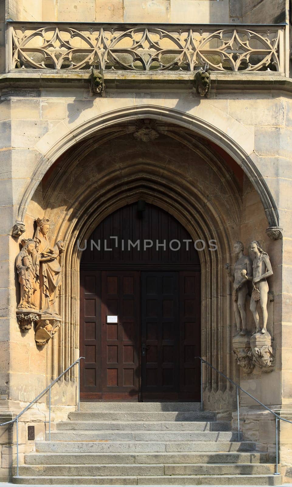 Entrance to the church of St. Moriz