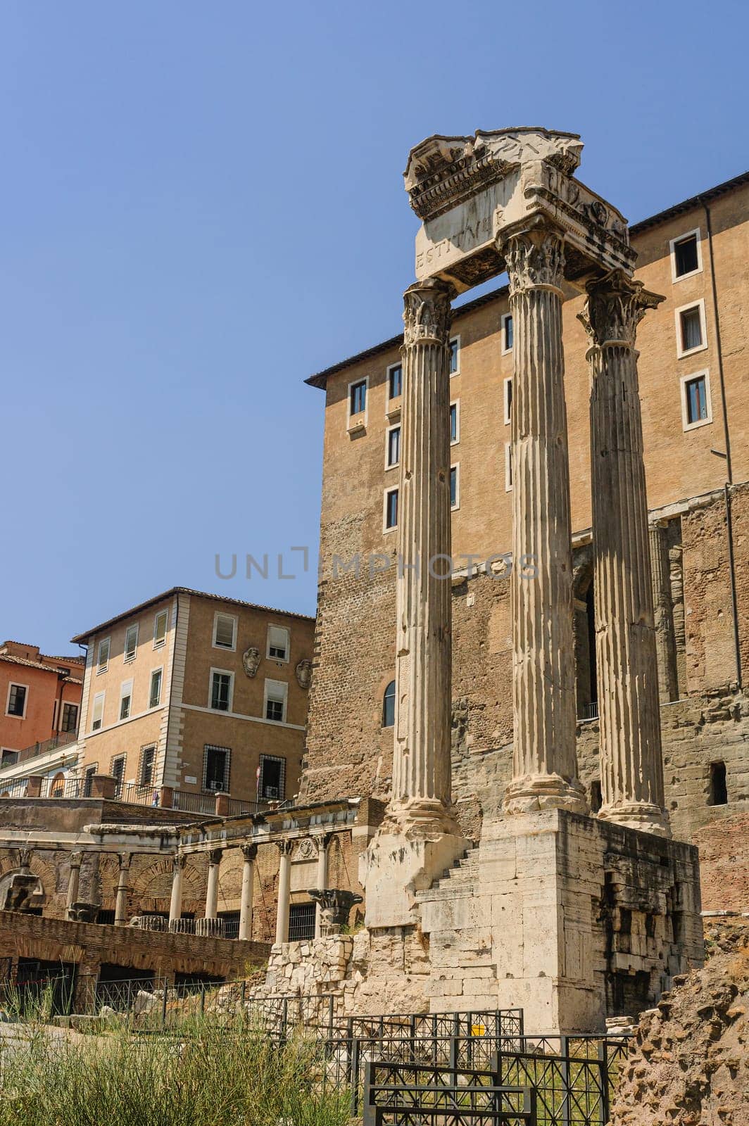 Temple of Vespasian and Titus in the Roman Forum by ivanmoreno
