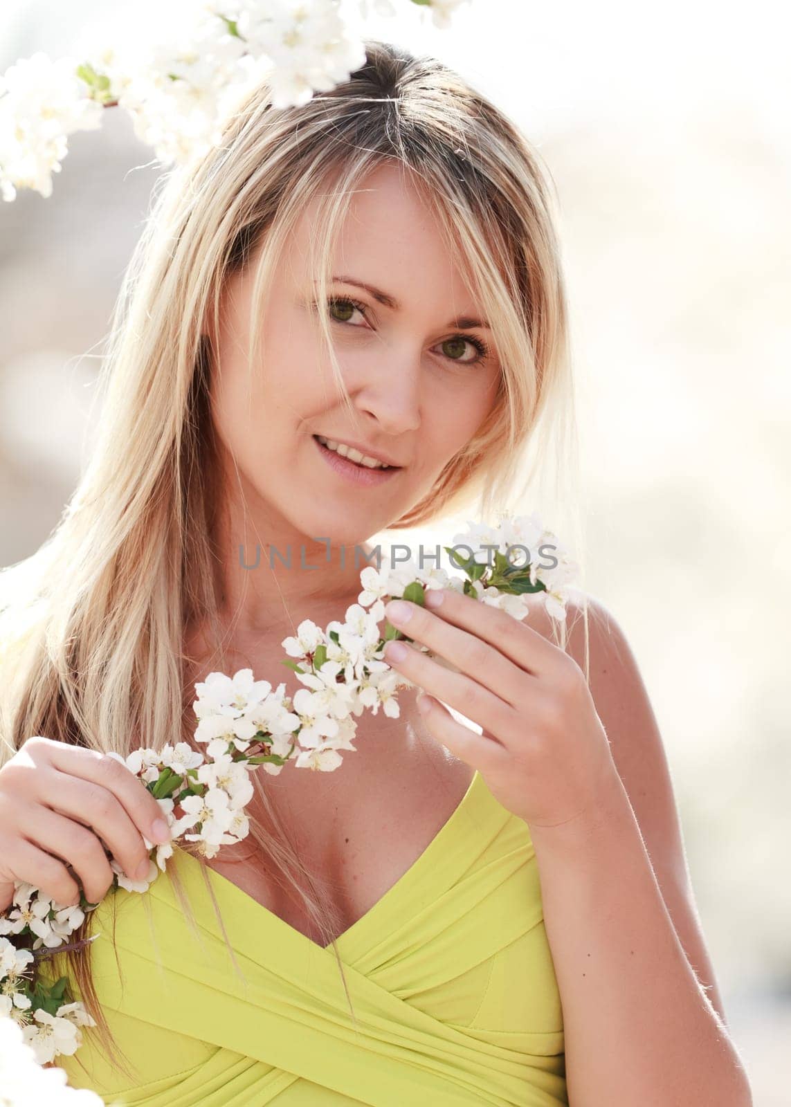 happy woman outdoors
