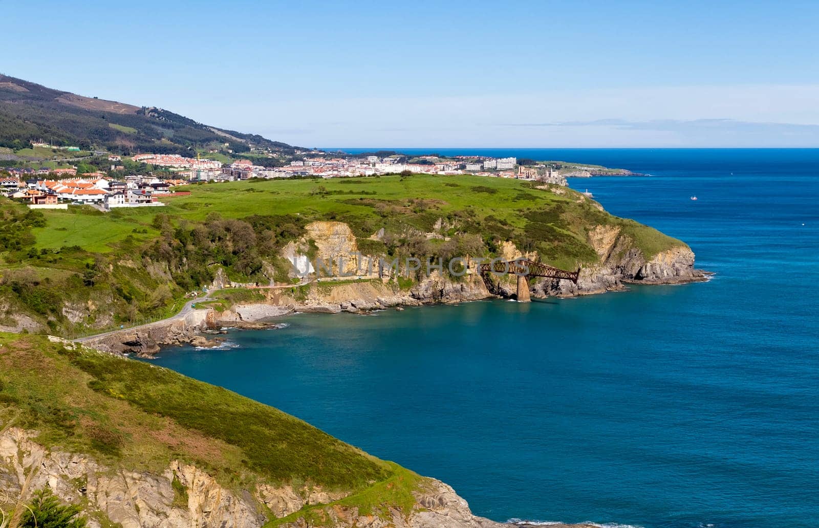 Cantabrian Sea coast, in the background Castro Urdiales