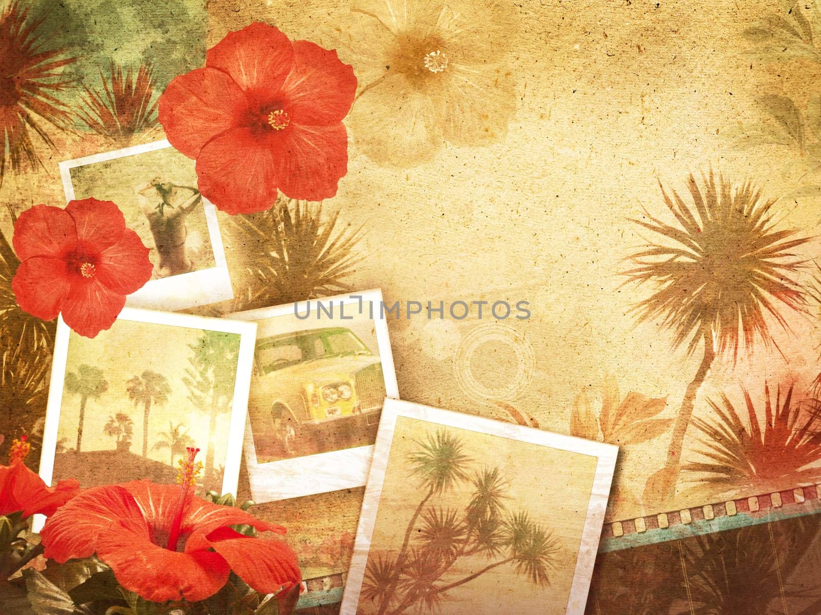 tropical vintage background
