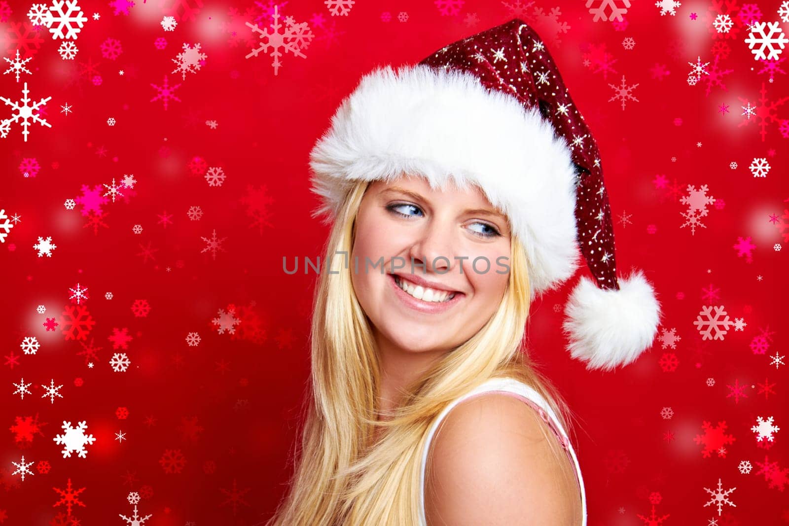 Woman at Christmas