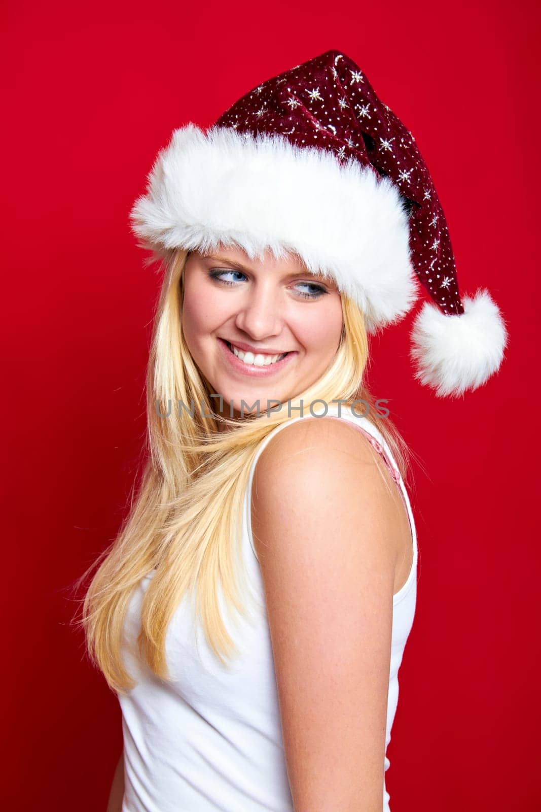 Woman at Christmas